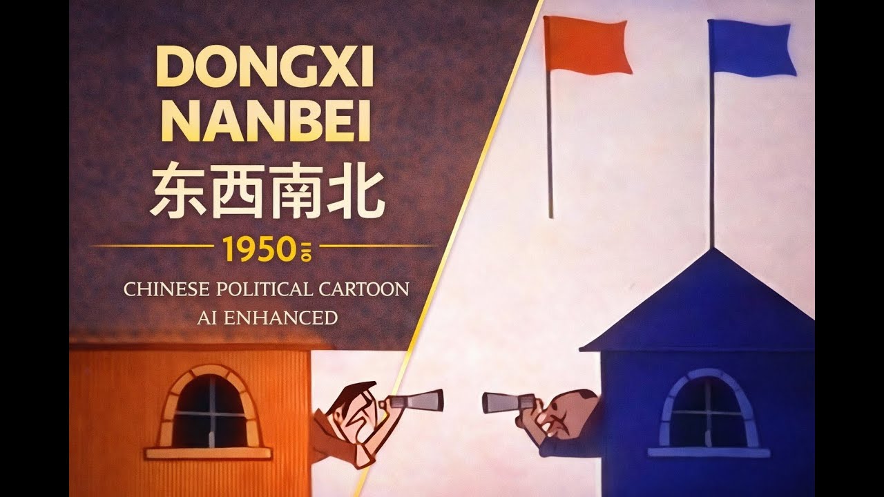 East West South And North Dongxi Nanbei– AI Restored | Historic Animated Film - 东西南北