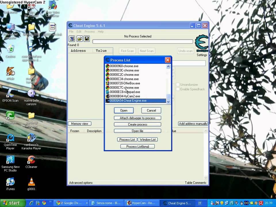 Usare cheat engine su dark orbit