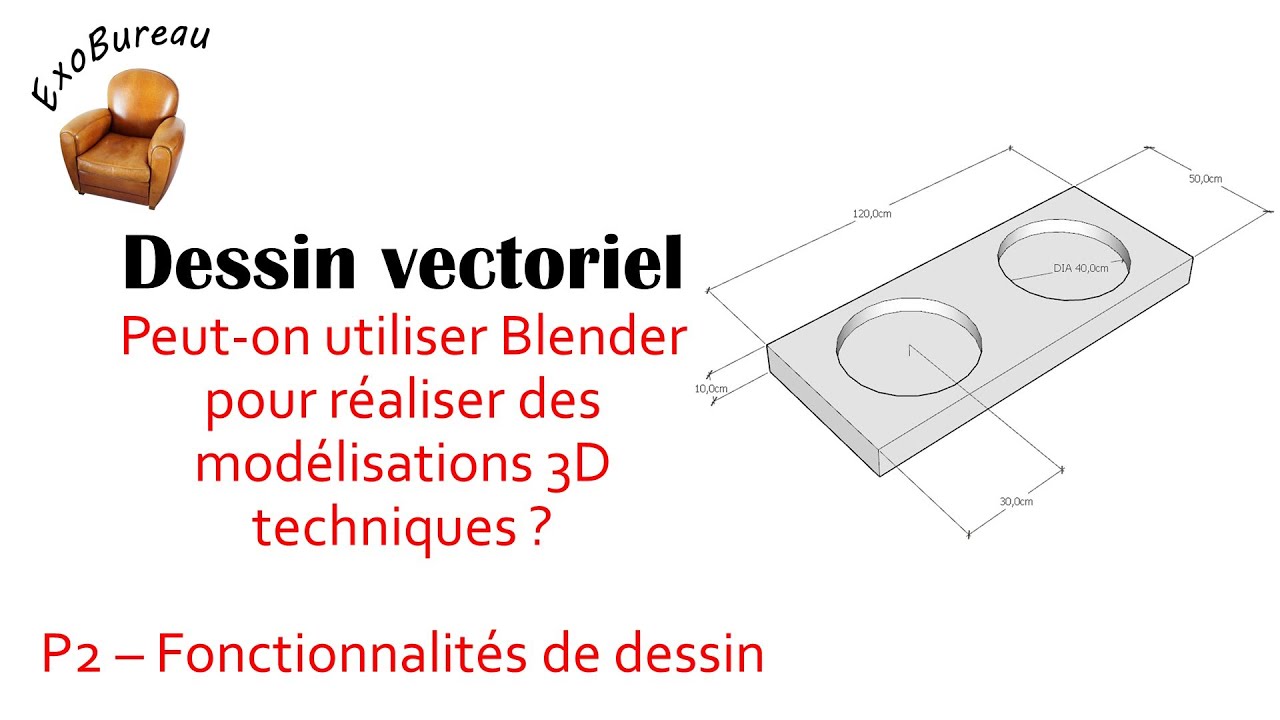 Peut-on utiliser Blender pour faire du dessin technique ? (Partie 2)