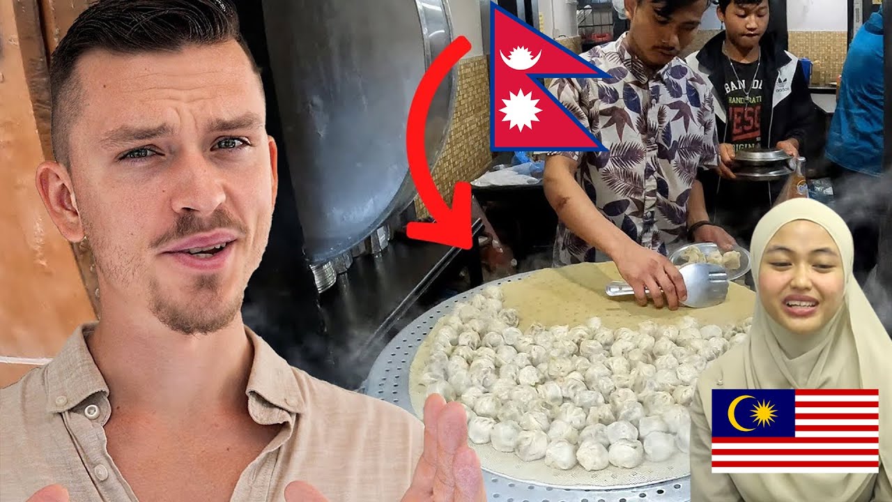 Nepal Food is Insane! First Time Trying Street Food in Kathmandu I Malay Girl Reacts