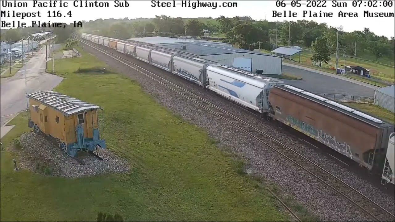 EB Manifest with All NS Power in Carroll and Belle Plaine, IA on June 5, 2022 