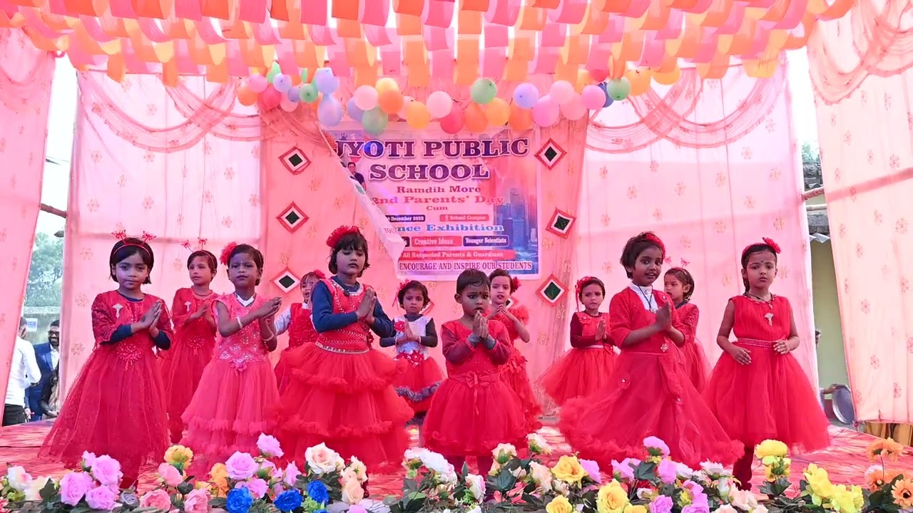 little girl performed in jyoti public school