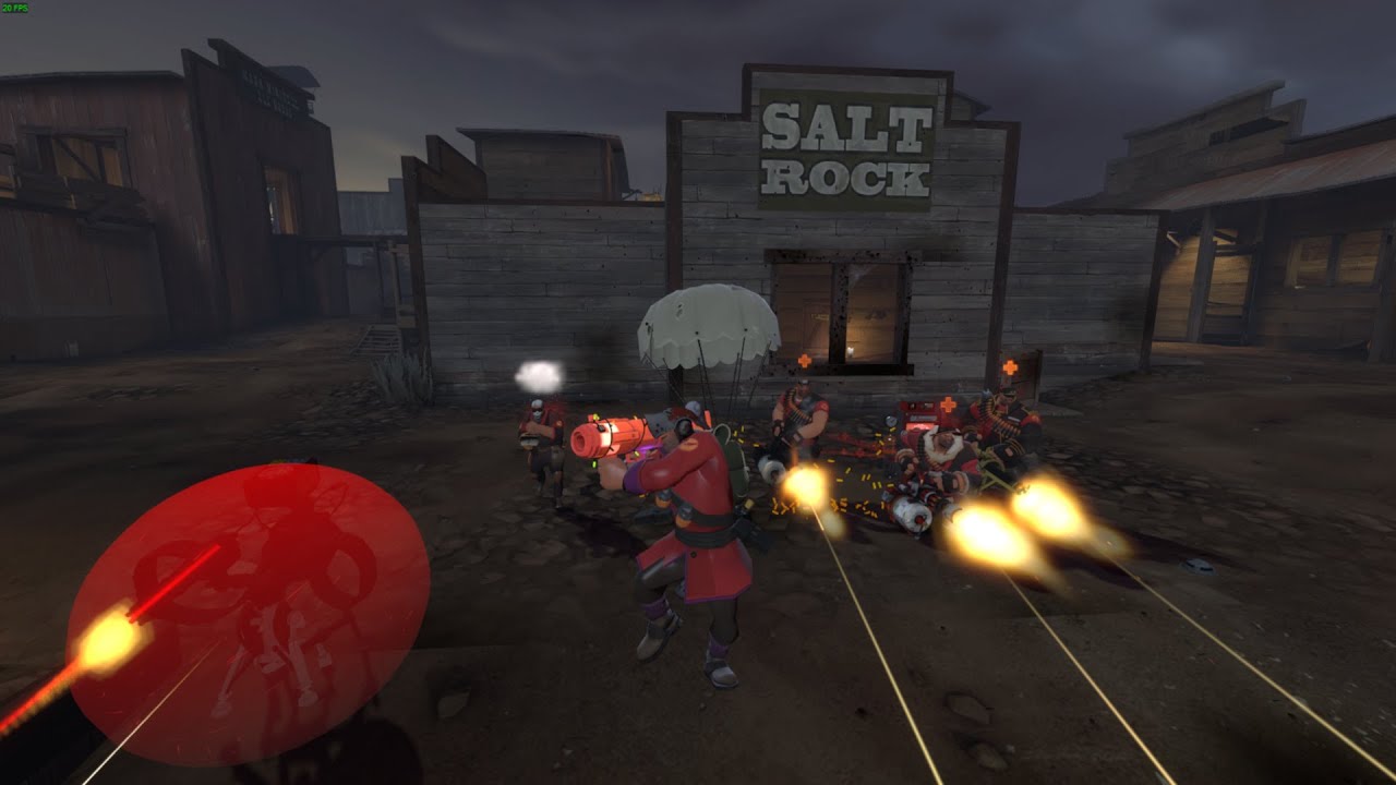 TF2: MvM Ghost Town Completed as Air Strike Soldier with Heavy Wall Support 2021
