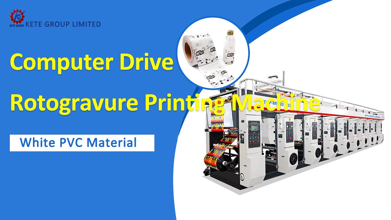 4 Colors Computer Drive Rotogravure Printing Machine for White PVC Material