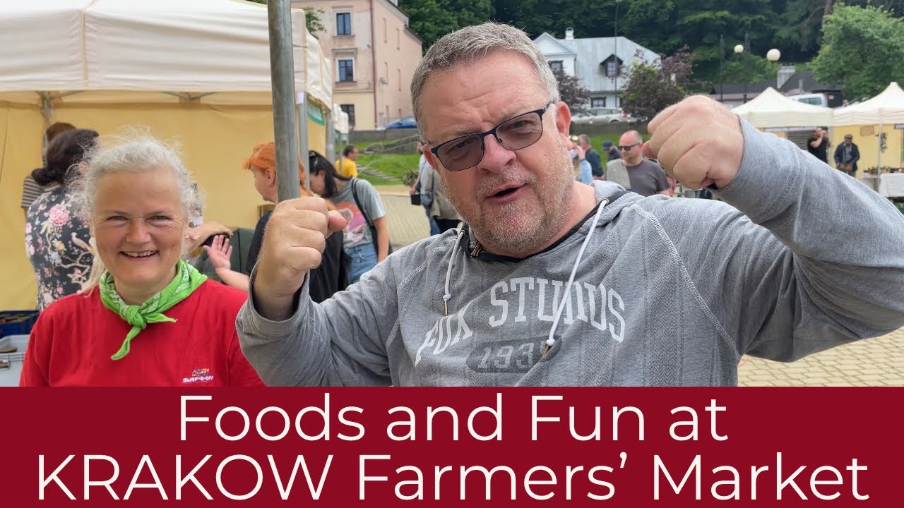 Отличное свежее фермерское мясо, сыр, рыба и напитки в КРАКОВЕ, Польша, а также веселые фермеры!