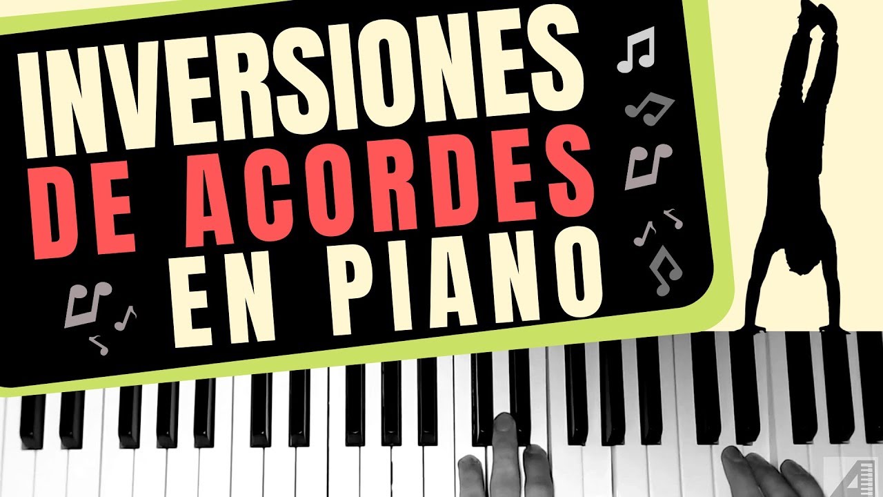 Inversiones de acordes en piano