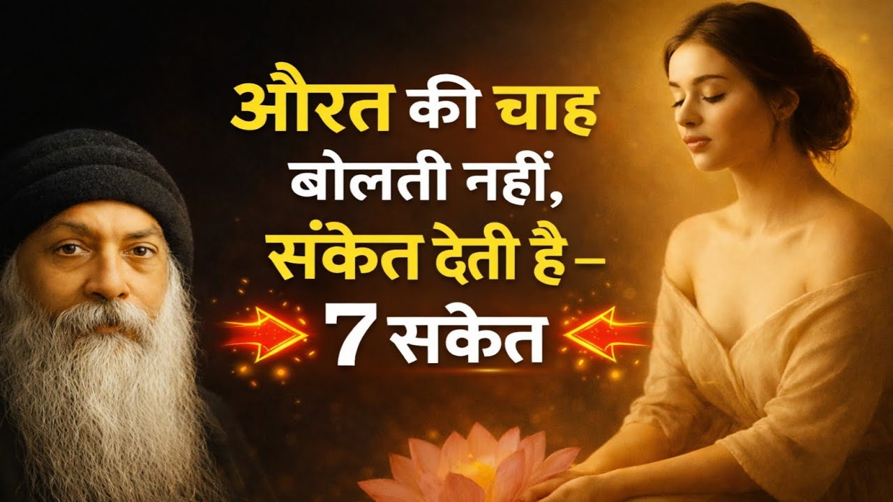 औरत जब चाहती है तो ये 7 संकेत देती है, पर कभी कहती नहीं @OSHOHindi 