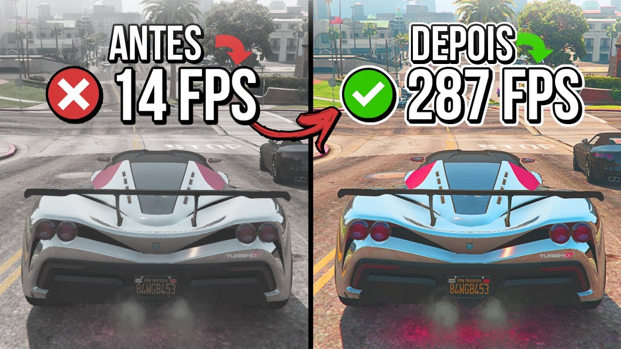 🔧 GTA V: COMO AUMENTAR FPS E RODAR EM PC FRACO 🔥 | Deixar GTA V Mais Leve ✔️