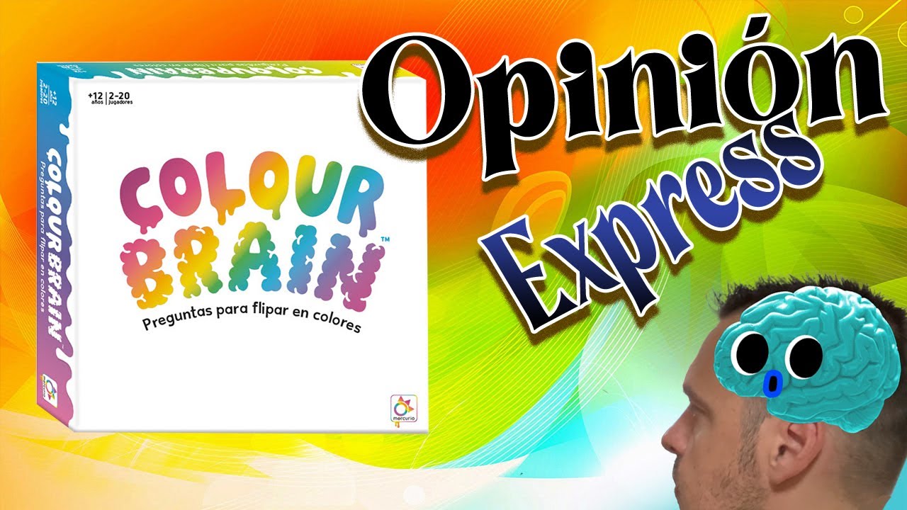 Colour Brain - Juego de mesa muy DIVERTIDO, tipo Trivial pero respondiendo colores