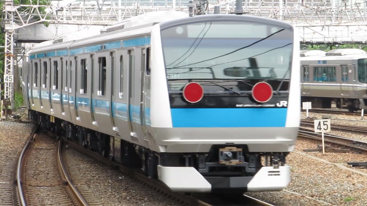 JR東日本 E233系1000番台 京浜東北線用 EF66--10号機牽引 甲種輸送 京都駅 2009年6月23日撮影