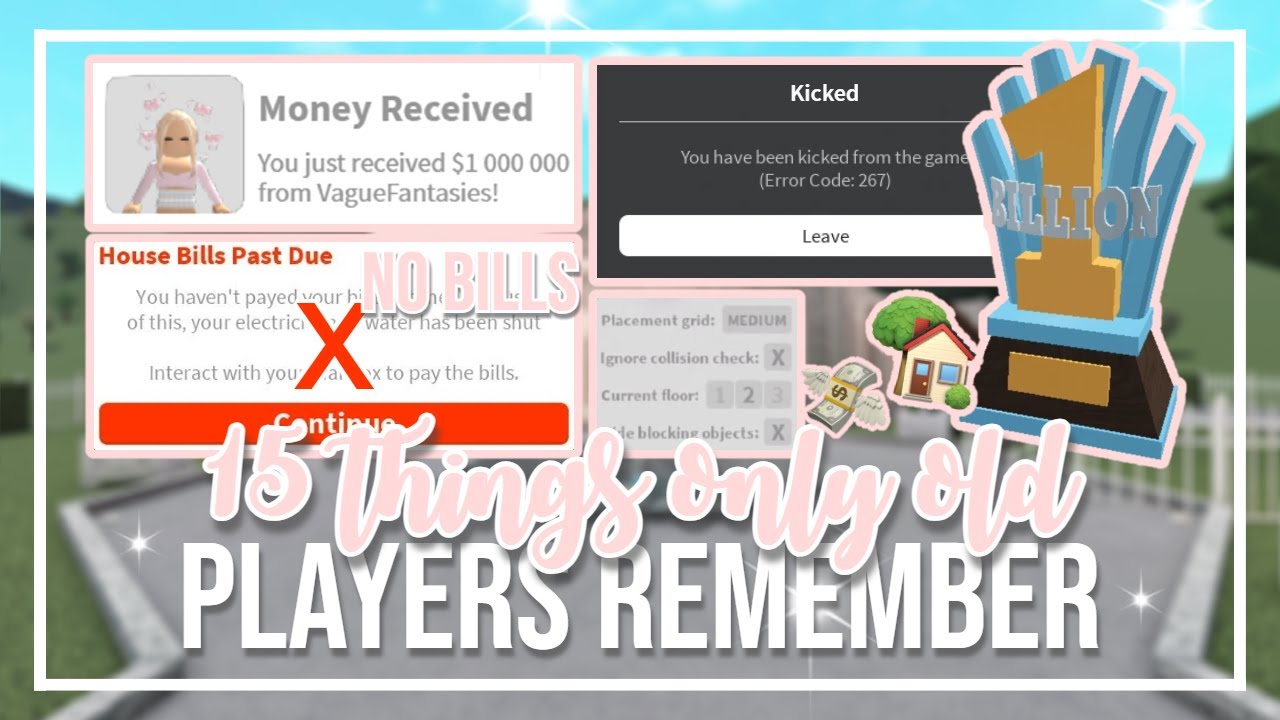 15+ Things Only Old Bloxburg Players Know (Roblox)