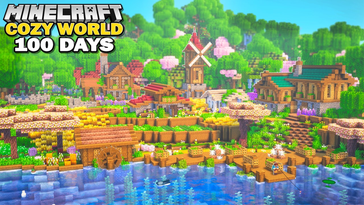 I Survived 100 Days In Cozy Minecraft