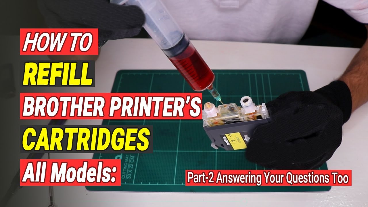 How To Refill Brother Printer Cartridges | Refilling Same Cartridges Again and Again | Part-2