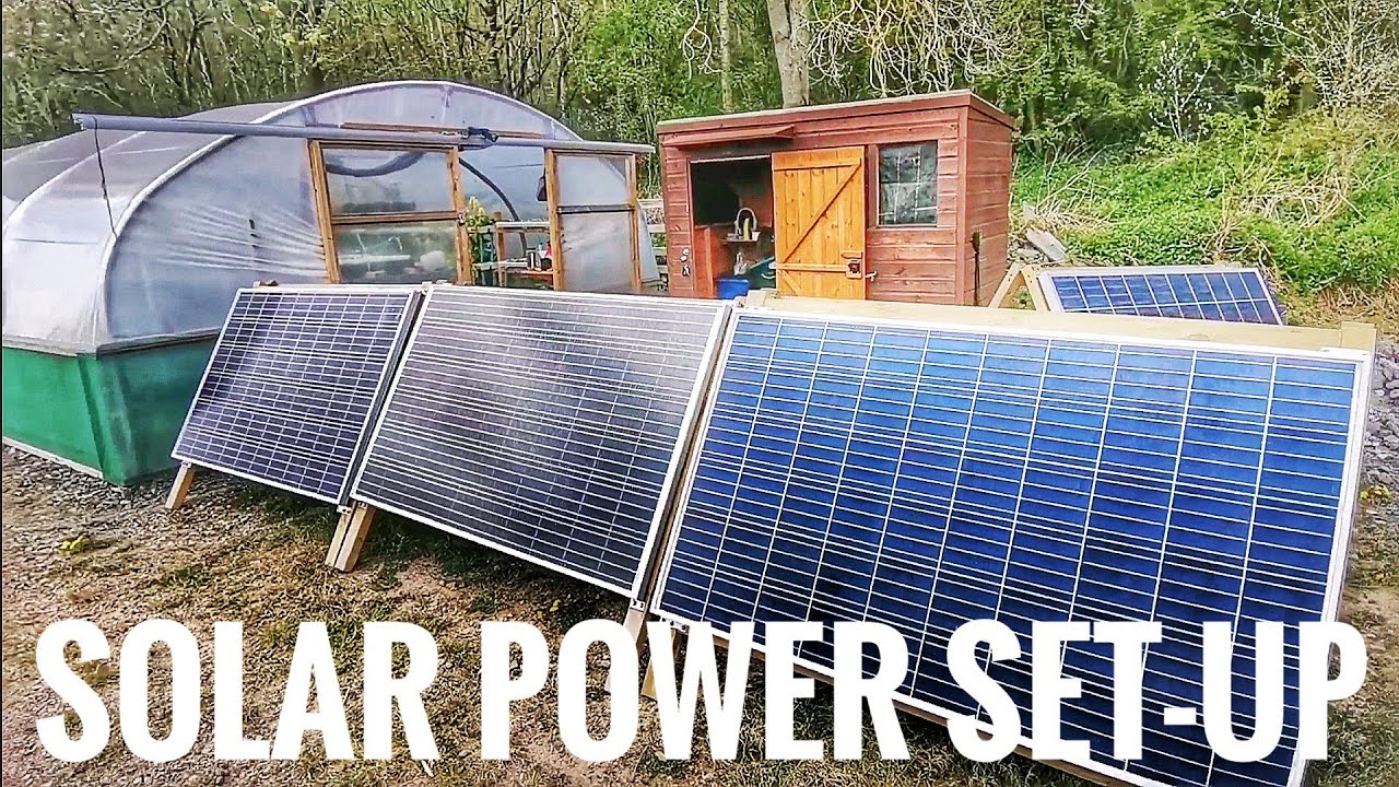 SOLAR POWER OFF GRID POLYTUNNEL SET UP | Hydroponic & Aquaponic