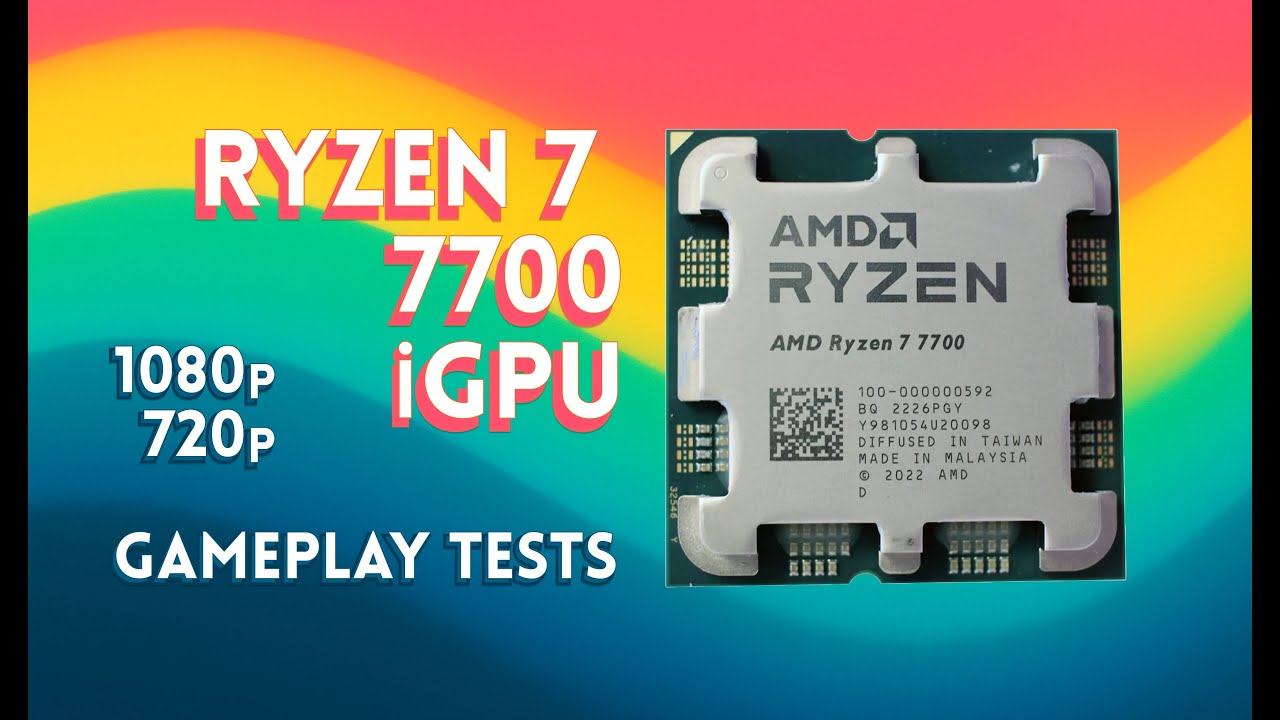 Ryzen 7 7700 integrated graphics Gaming Test (720p & 1080p) &ndash; 23 Games Benchmark in 2025
