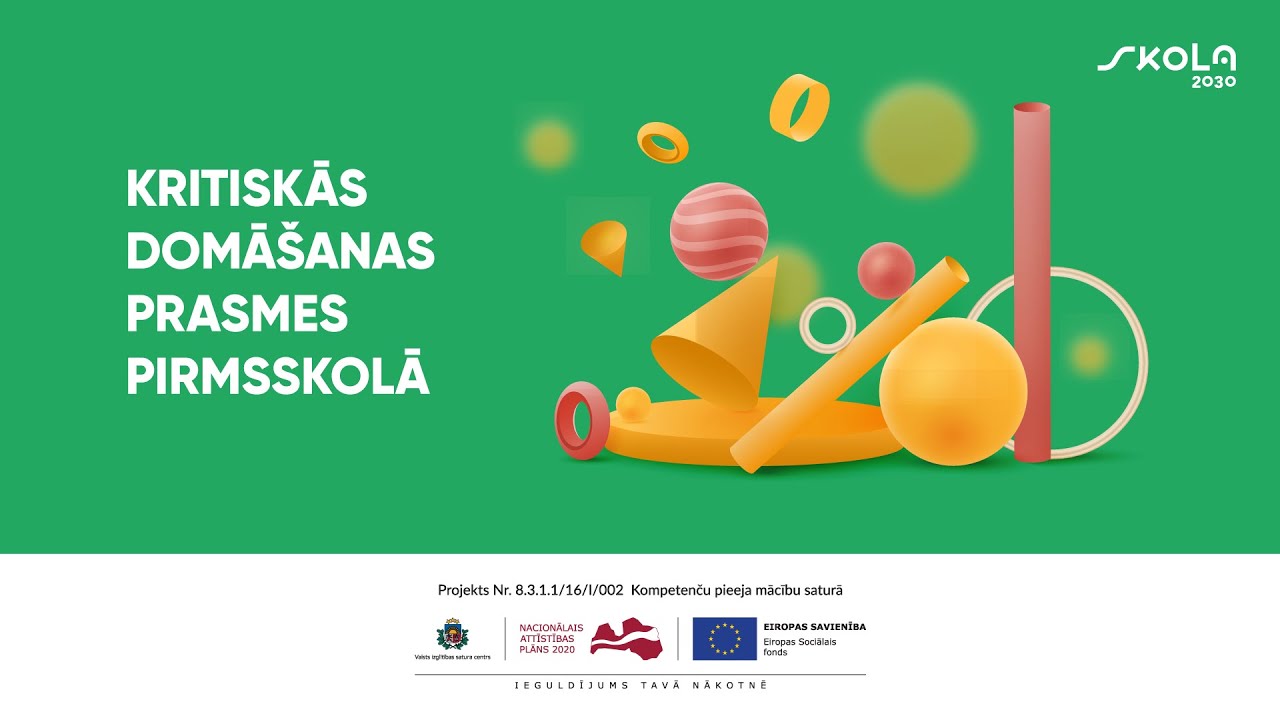 Kritiskās domāšanas prasmes pirmsskolā