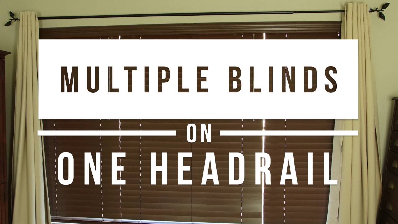 Big Window Problems - Mutliple Blinds One Headrail with SelectBlinds.com