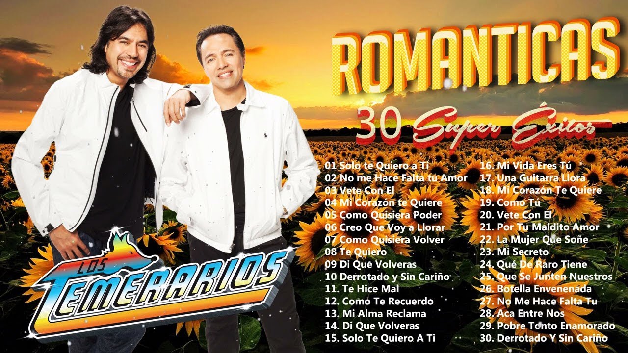 LOS TEMERARIOS VIEJITAS ROMÁNTICAS ÉXITOS INOLVIDABLES PARA ENAMORARSE 💔