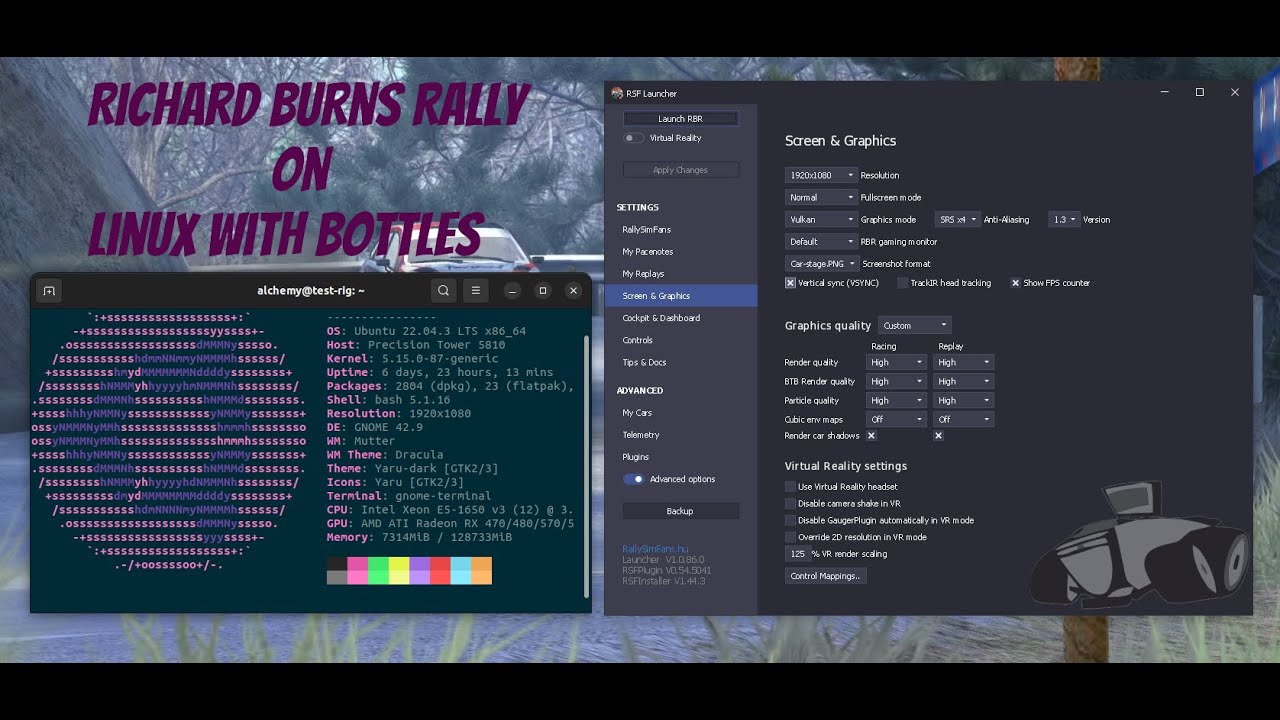 Richard Burns Rally 2023 on Linux Ubuntu 22.04