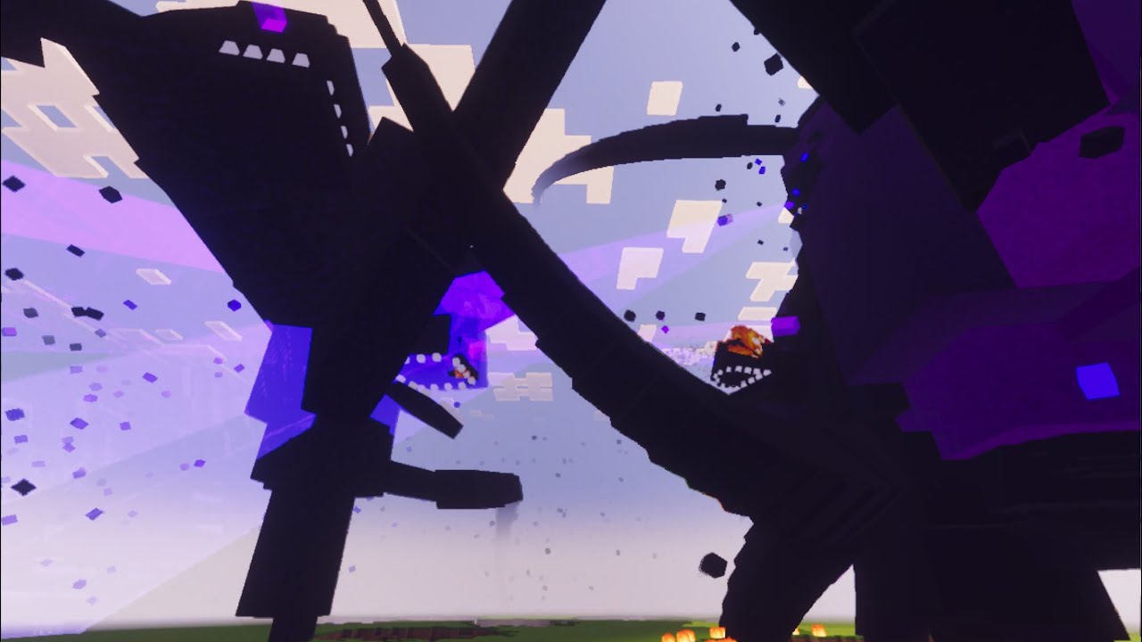 Wither Storm VS Wither Storm in Minecraft! //credits in description 