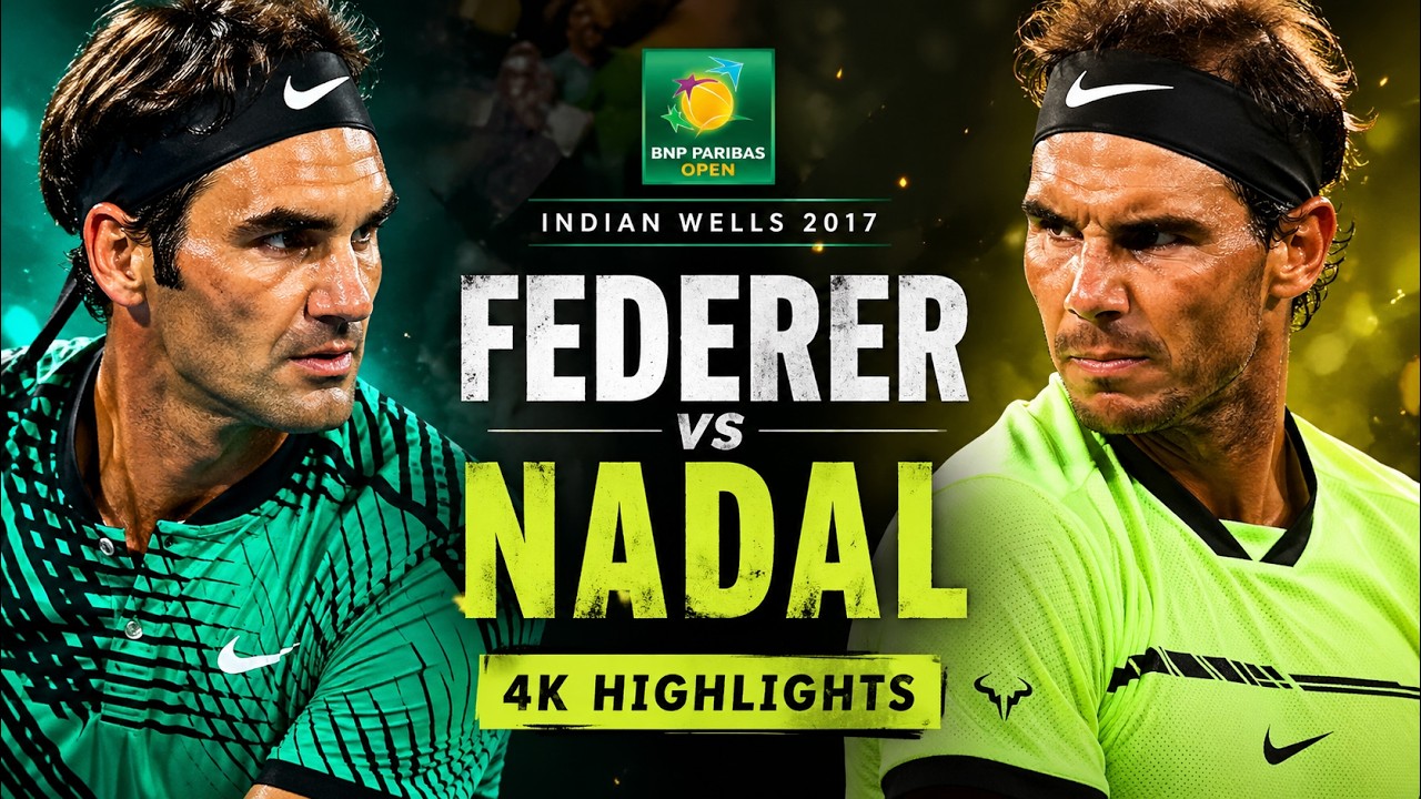 Roger Federer vs Rafael Nadal - Indian Wells 2017 ● 4K Highlights