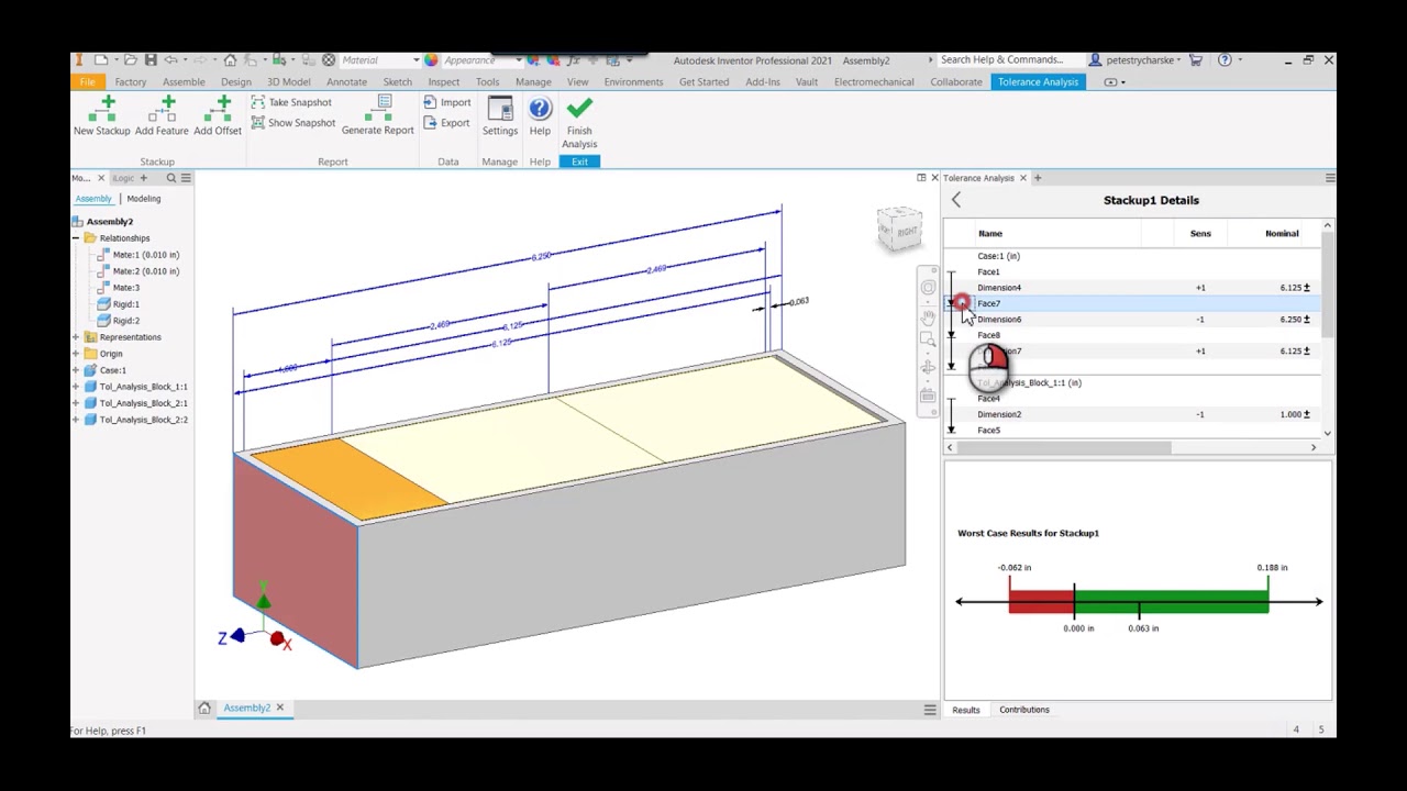 Inventor - How to Delete Dimensions in a Tolerance Stackup