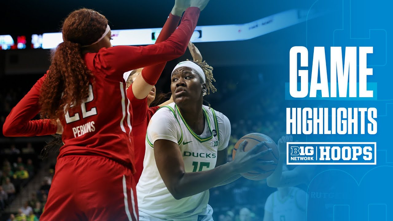 Rutgers at Oregon | HIGHLIGHTS | Big Ten Women's Basketball | 02/23/2025