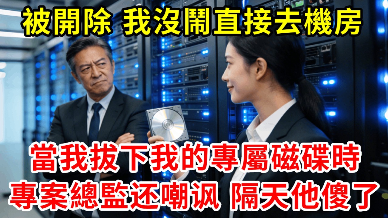 後勤通知我被開除，我沒鬧直接去機房，當我拔下我的專屬磁碟時，專案總監輕蔑道：“你拿的啥破爛?”，我笑了：“你明早就知道了”#故事分享 #故事頻道 #情感 #人生感悟