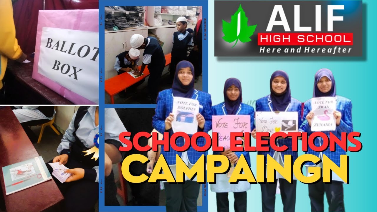School Elections & Campaigning At Alif High School Chandanagar