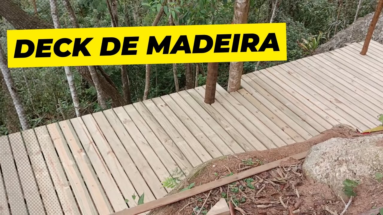Construimos um DECK DE MADEIRA suspenso em 3 dias