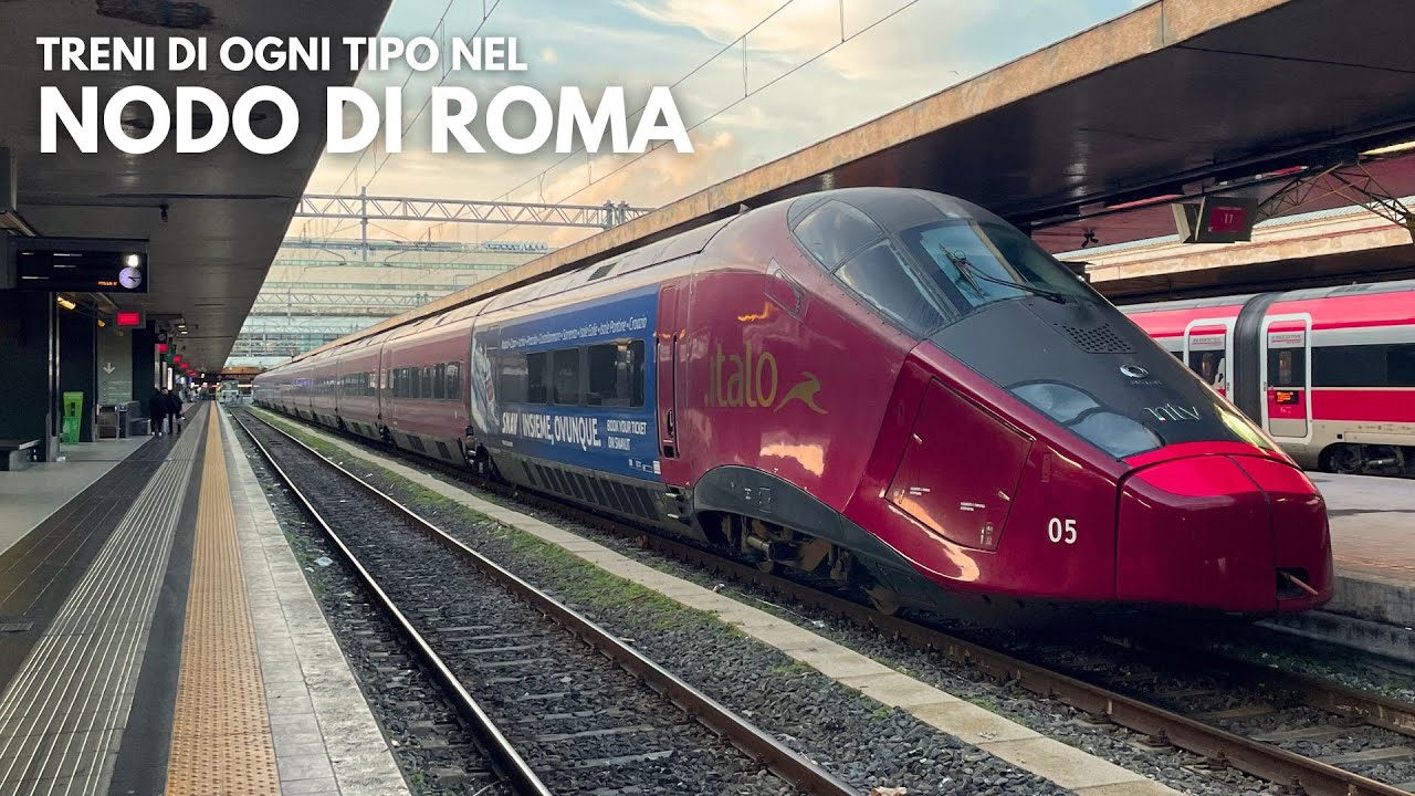 TRENI IN TRANSITO NEL NODO DI ROMA: RIPRESE A ROMA TERMINI, SAN PIETRO & TIBURTINA!