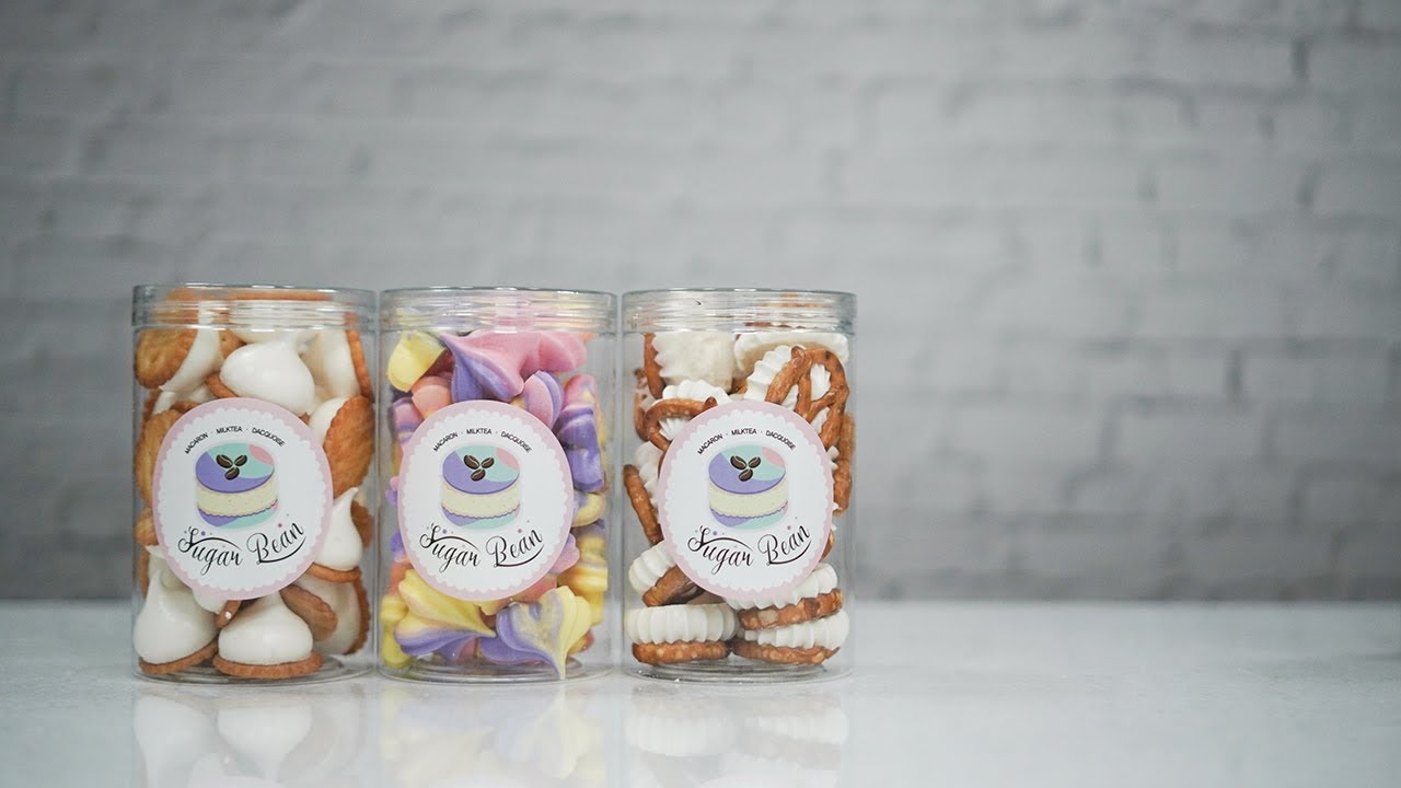 Swiss meringue cookies 스위스 머랭쿠키 3종 만들기ㅣSUGAR BEAN