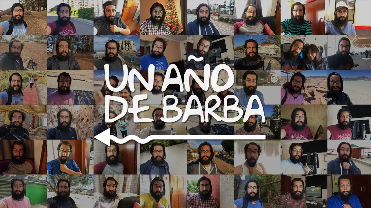 Crecimiento de mi barba en un a&ntilde;o | Vlog