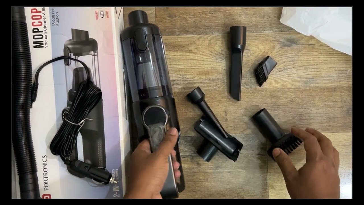 Portronics MopCop 4 Review & Unboxing | 2-in-1 Cordless + Corded Vacuum Cleaner