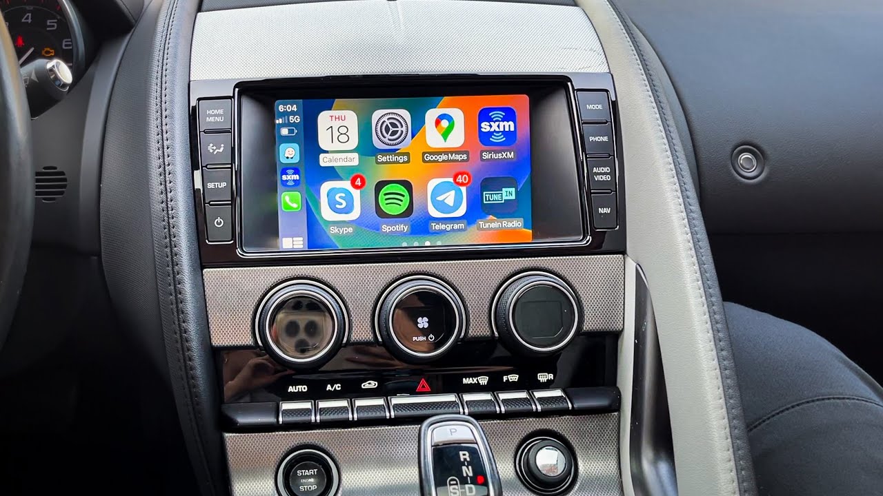 Беспроводная поддержка CarPlay и AndroidAuto в автомобилях Jaguar F-Type 2014, 2015, 2016 и 2017 ...