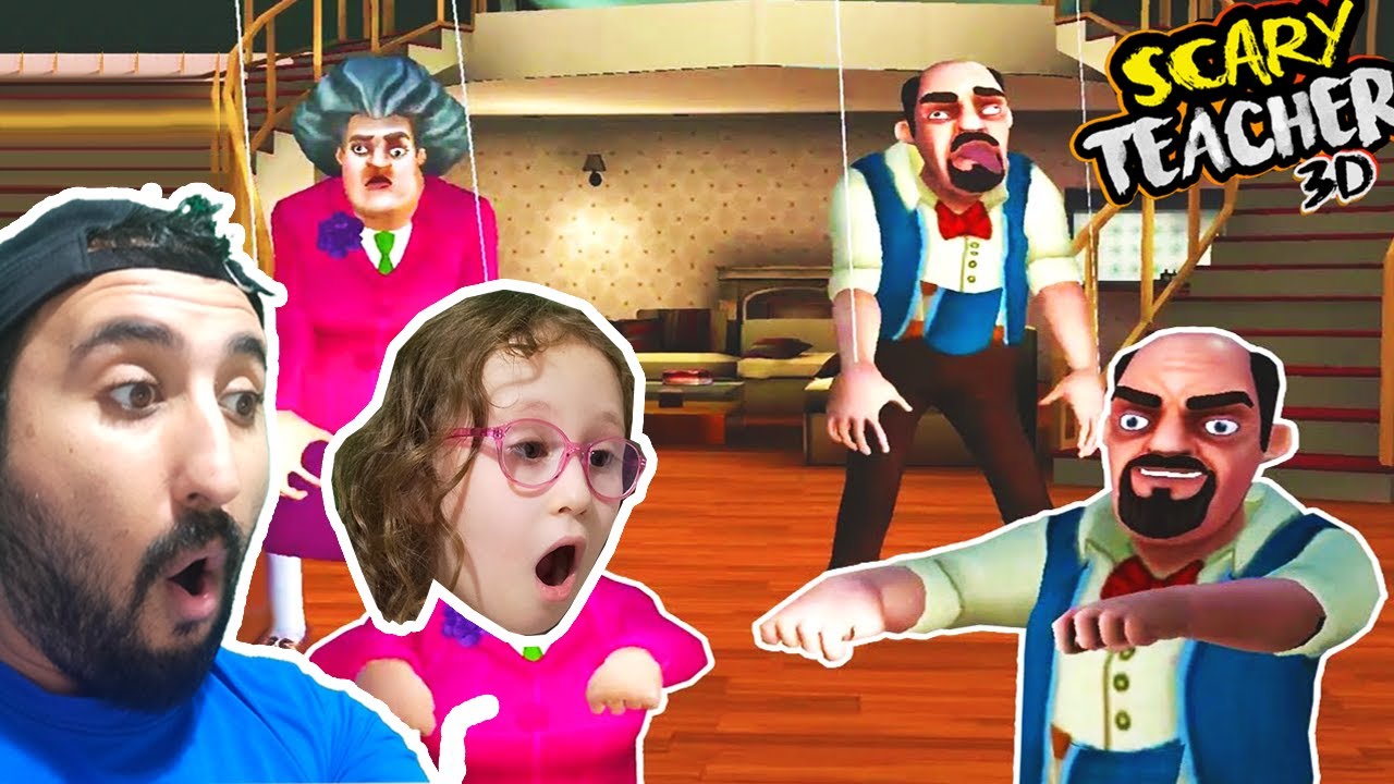 MİSS T VE SCARY STRANGER PİNOKYO KUKLA OLDU 😱 SCARY TEACHER 3D | BAHAR VE BANU ALYA OYUNA GEL