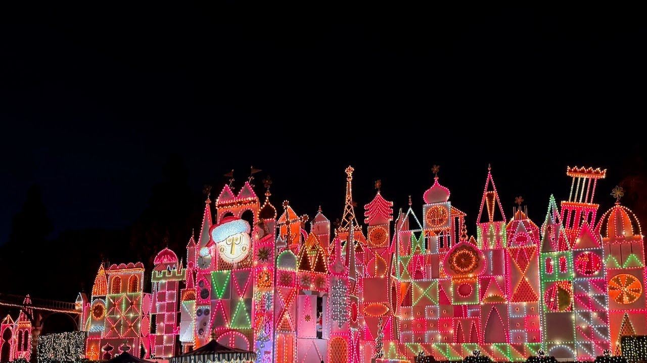 Holiday Overlay It's A Small World at Disneyland