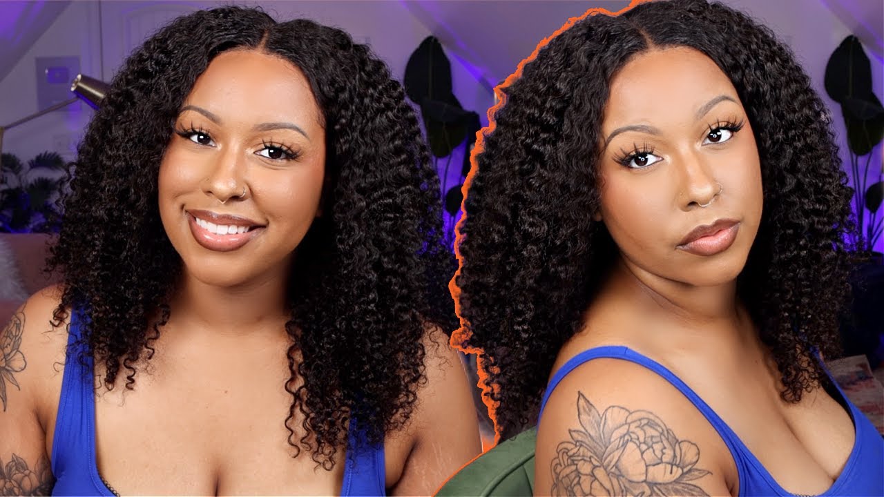 EASY INSTALL & GORGEOUS CURLS! | NATURAL CURLY (3B/3C) 13X6 GLUELESS LACE WIG | FT. CURLS CURLS