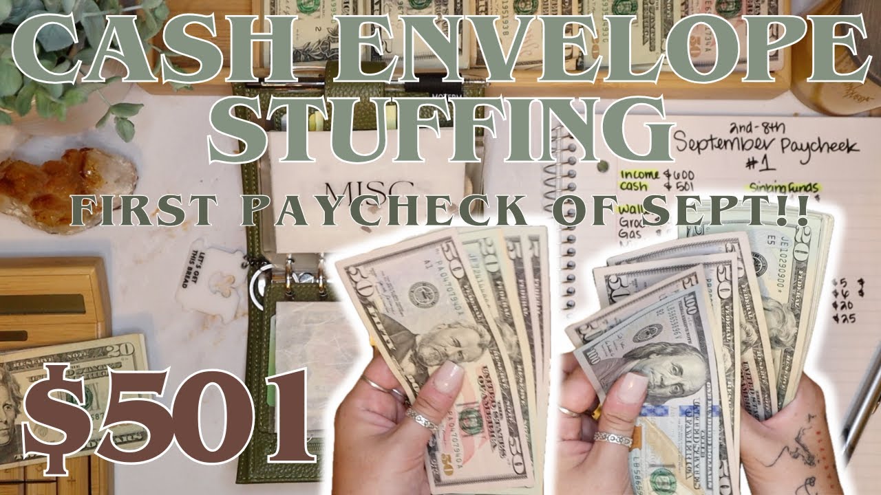 $501 Cash Envelope Stuffing | FIRST Paycheck Of September! | 26 Year Old Budgets