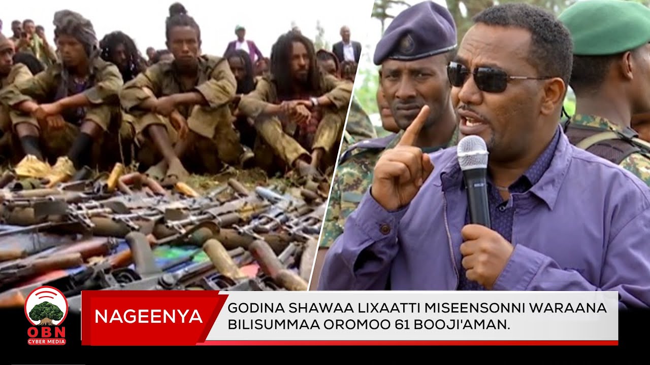 Godina Shawaa Lixaatti miseensonni Waraana Bilisummaa Oromoo 61 booji'aman.