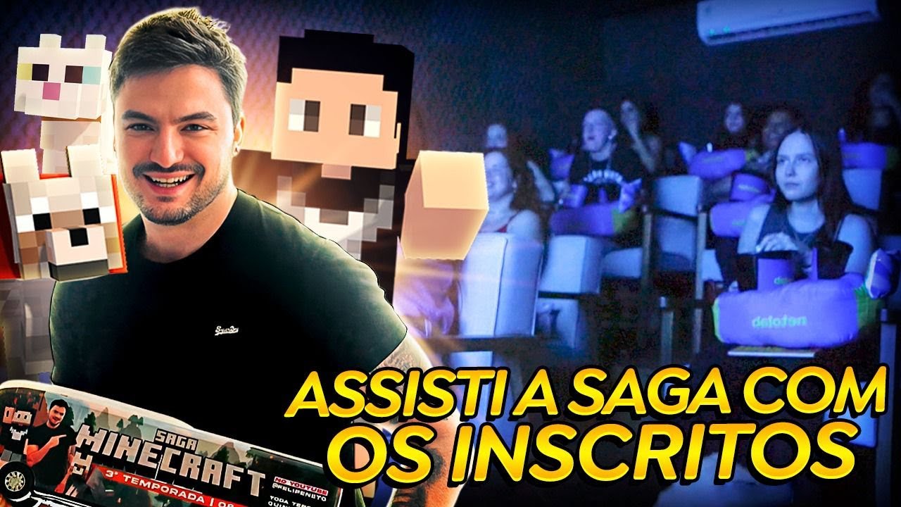 RECEBI OS INSCRITOS EM CASA PRA VER A SAGA MINECRAFT