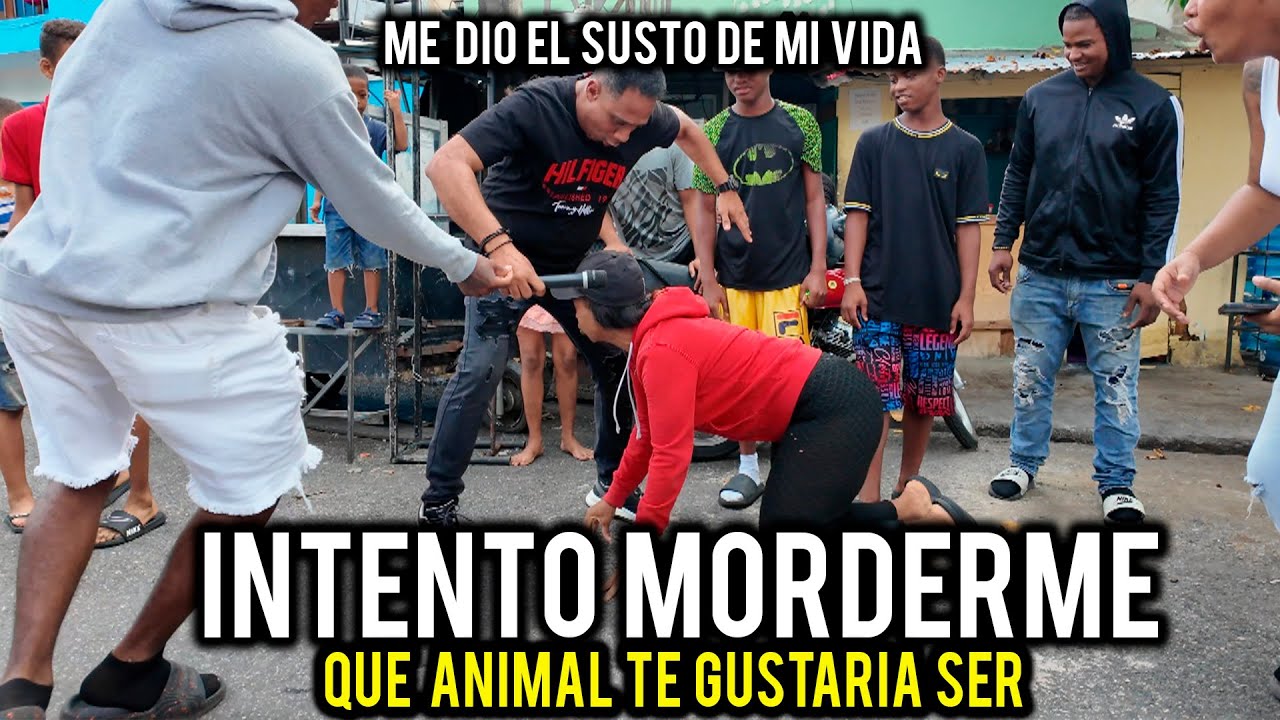 MUJER INTENTO MORDERME  DANDOME TREMENDO SUSTO