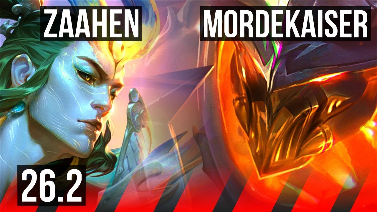 ZAAHEN vs MORDEKAISER (TOP) | Perfect KDA: 6/0/5 | EUW Master | 26.2