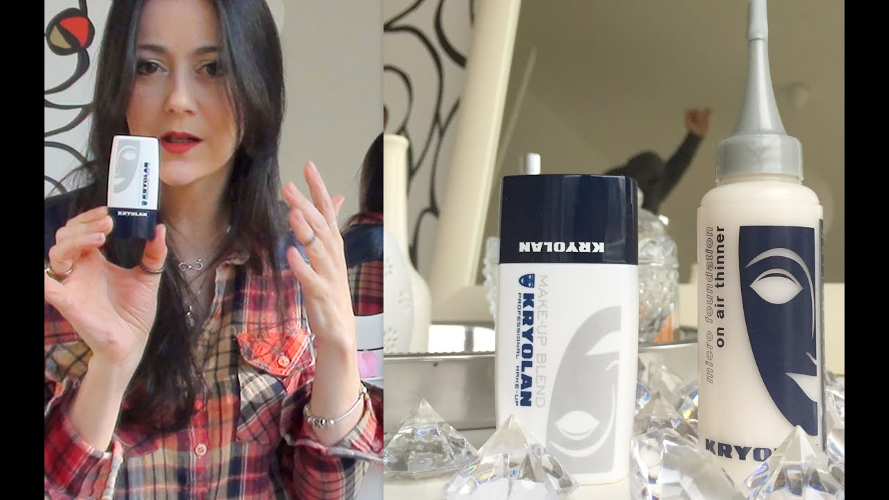 Kryolan diluidors: HD micro foundation on air thinner x Make-up Blend