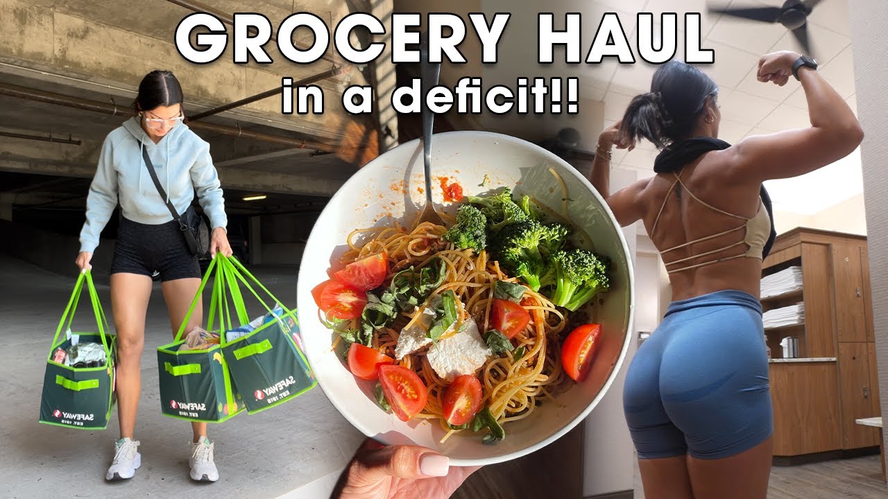 Full Day of Eating in a DEFICIT | Grocery Haul for the WEEK