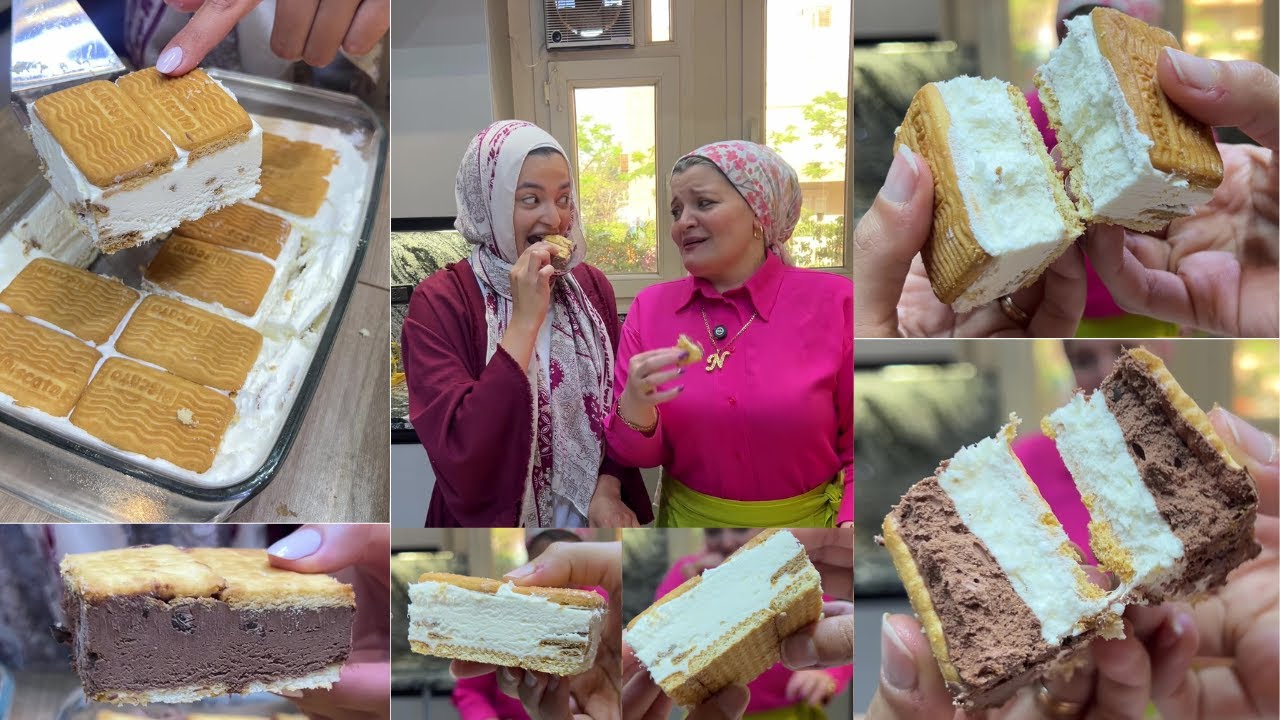 قال هتروح تشتريه من برة امال انا لزمتي ايه هنا؟😂🍨- ويتش (ايس كريم ساندوتش فانيليا و شوكولاتة)