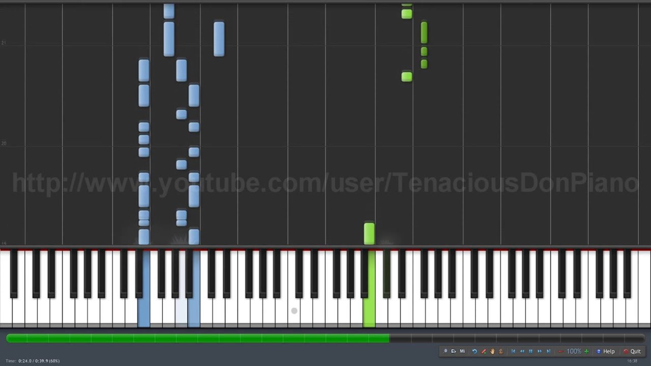 Tenacious D: Malibu Nights - Piano tutorial (Synthesia)