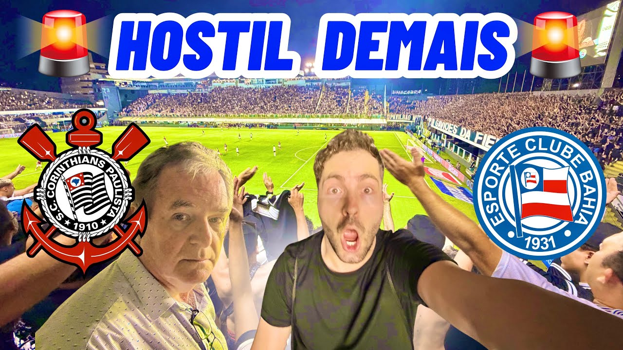 O BAHIA COPOU A VILA BELMIRO LOTADA DE CORINTHIANOS/ Corinthians 1 x 2 Bahia