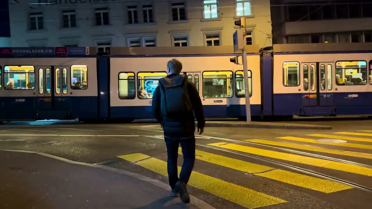 Zurich After Dark 4K🌙 | Evening Walk in the Heart of the City