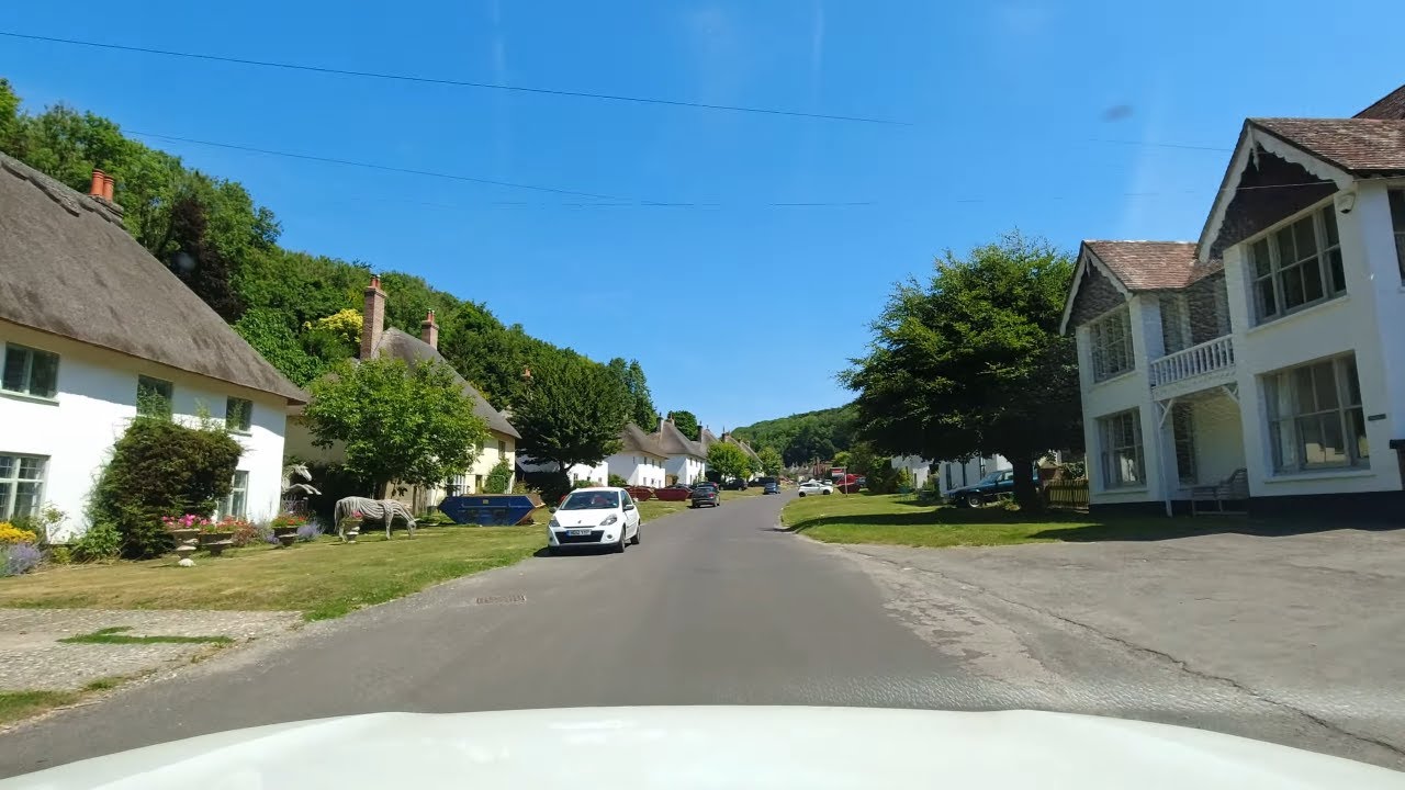 A Drive through English Countryside, Milton Abbas to Shaftesbury 4K